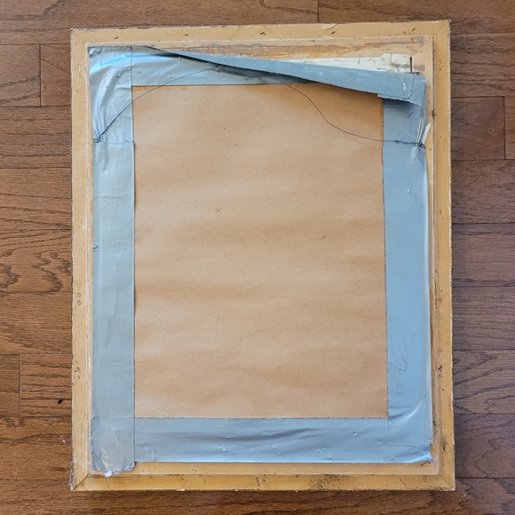 Original nature painting inside frame matt is 17.5 x 13.5 - Picture 3 of 3